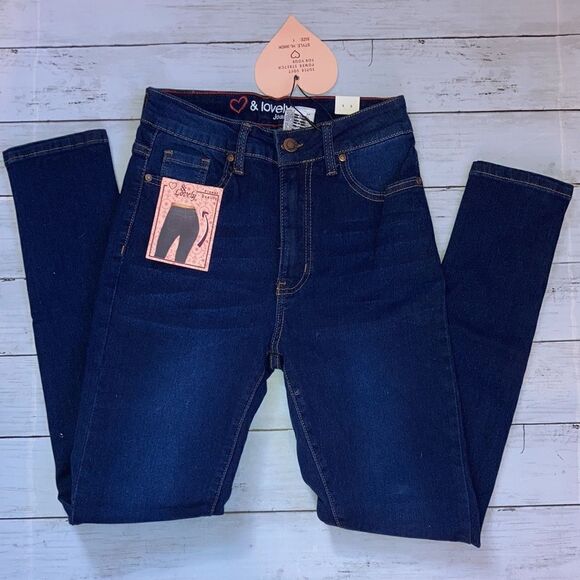 Women’s Juniors ❤️ & Lovely High-Rise Soft Stretch Denim Jeans Pants Size 1 - Picture 4 of 11